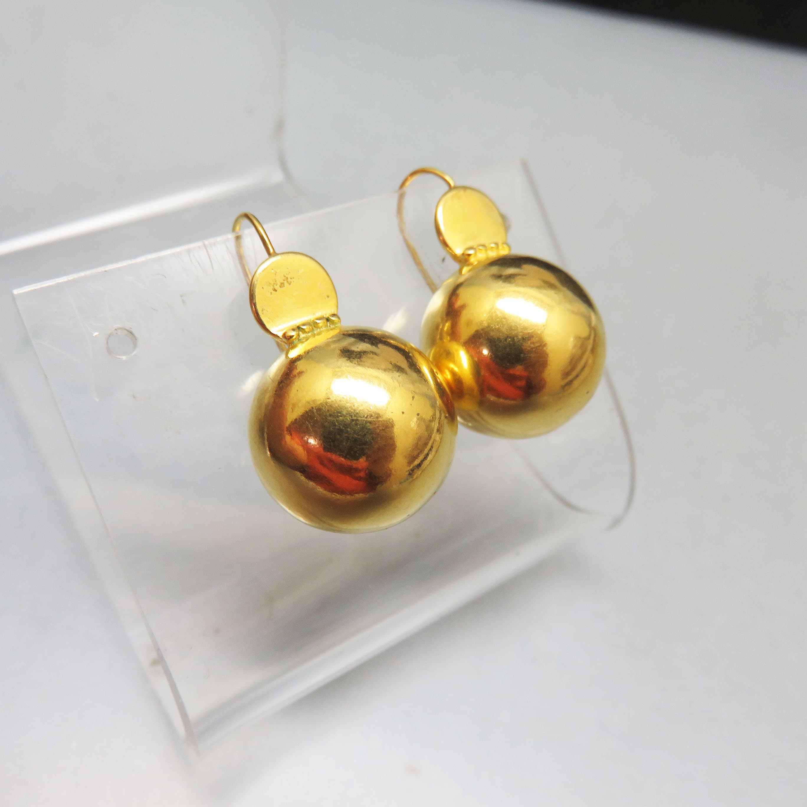 Metropolitan Museum of Art Gold Plated Pierced Earrings