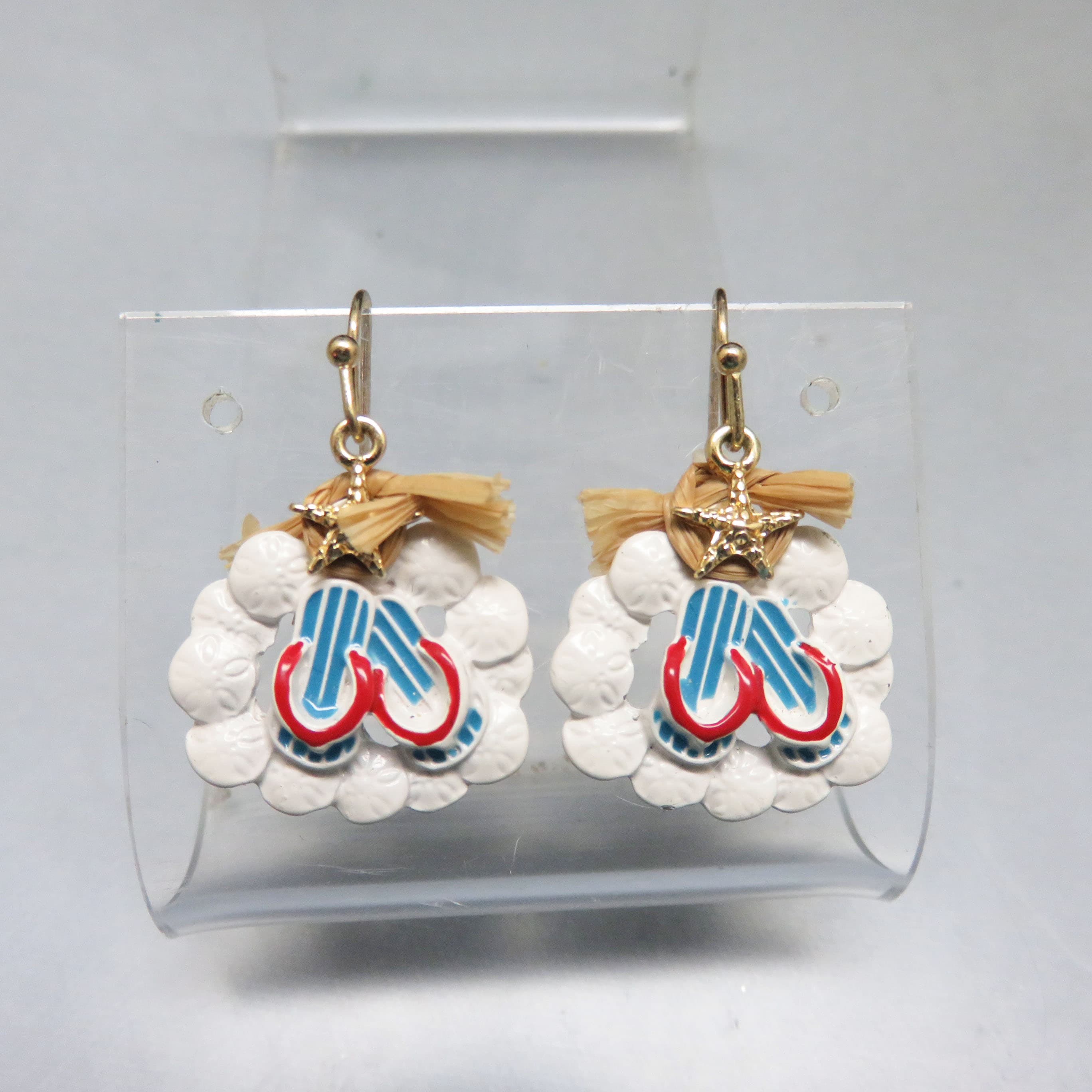 Summertime Flip Flop Sandal Pierced Earrings