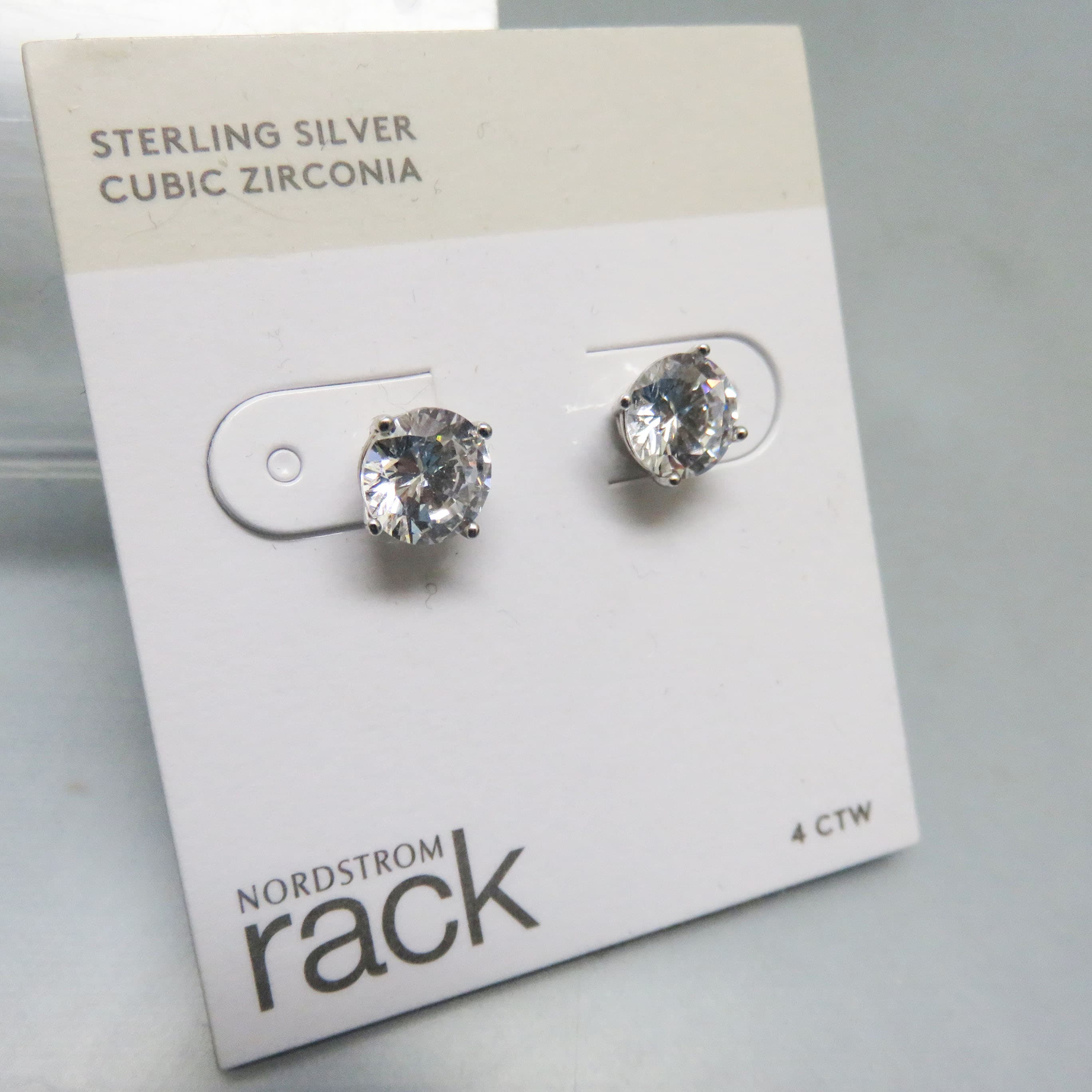Classic Sterling Silver Cubic Zirconia Solitaire Stud Earrings | Timeless Elegance | Brilliant Round CZ | 925 Sterling Silver