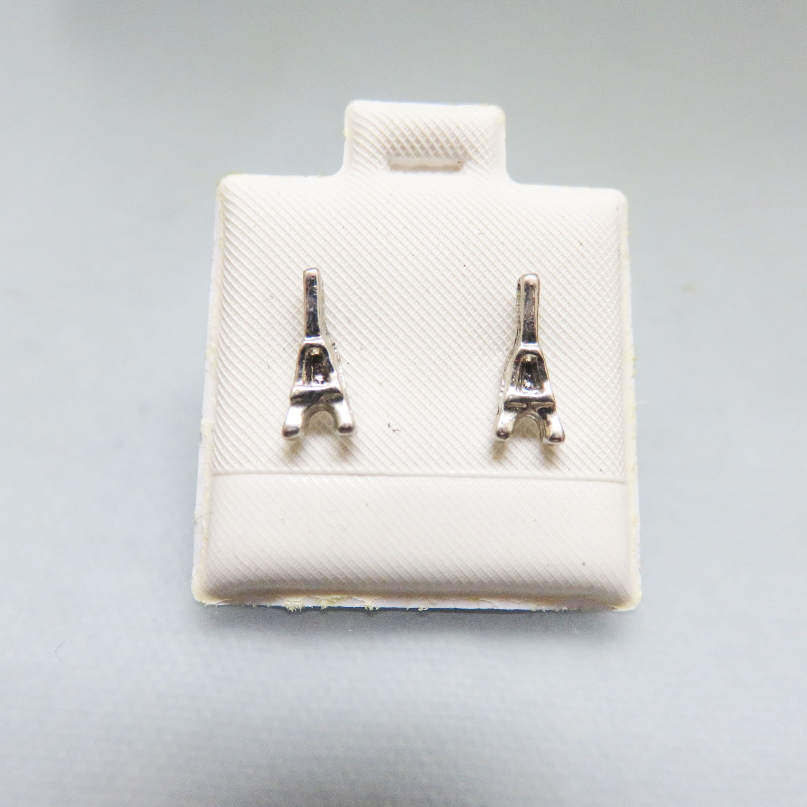 Tiny Eiffel Tower Stud Earrings | Silver Tone Paris Landmark Earrings | Minimalist French Travel Jewelry  