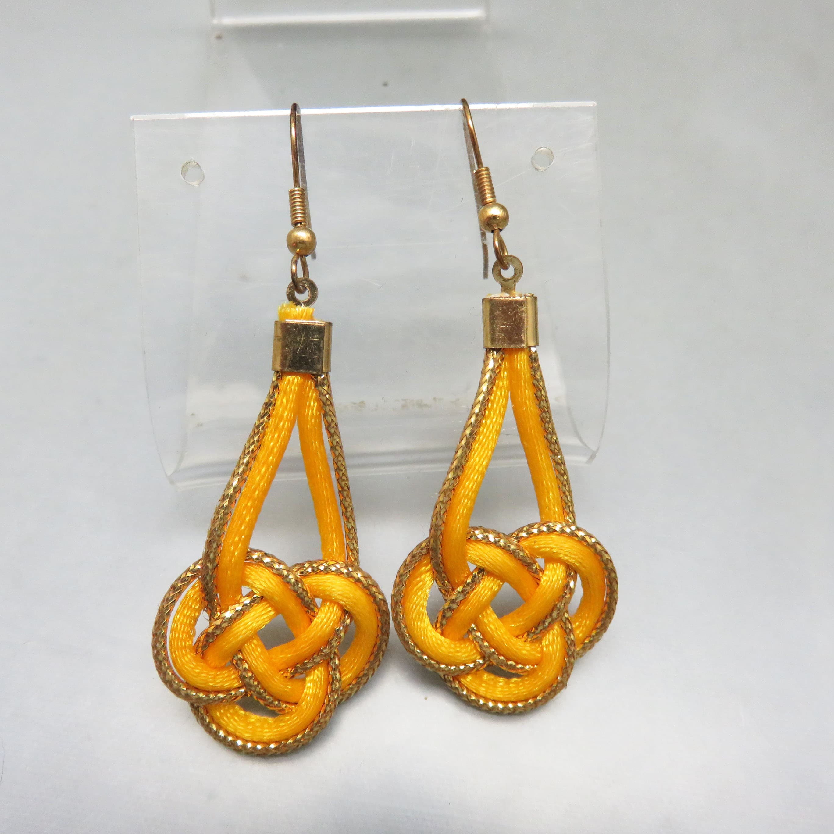 Golden Hour Silken Knot Drop Earrings