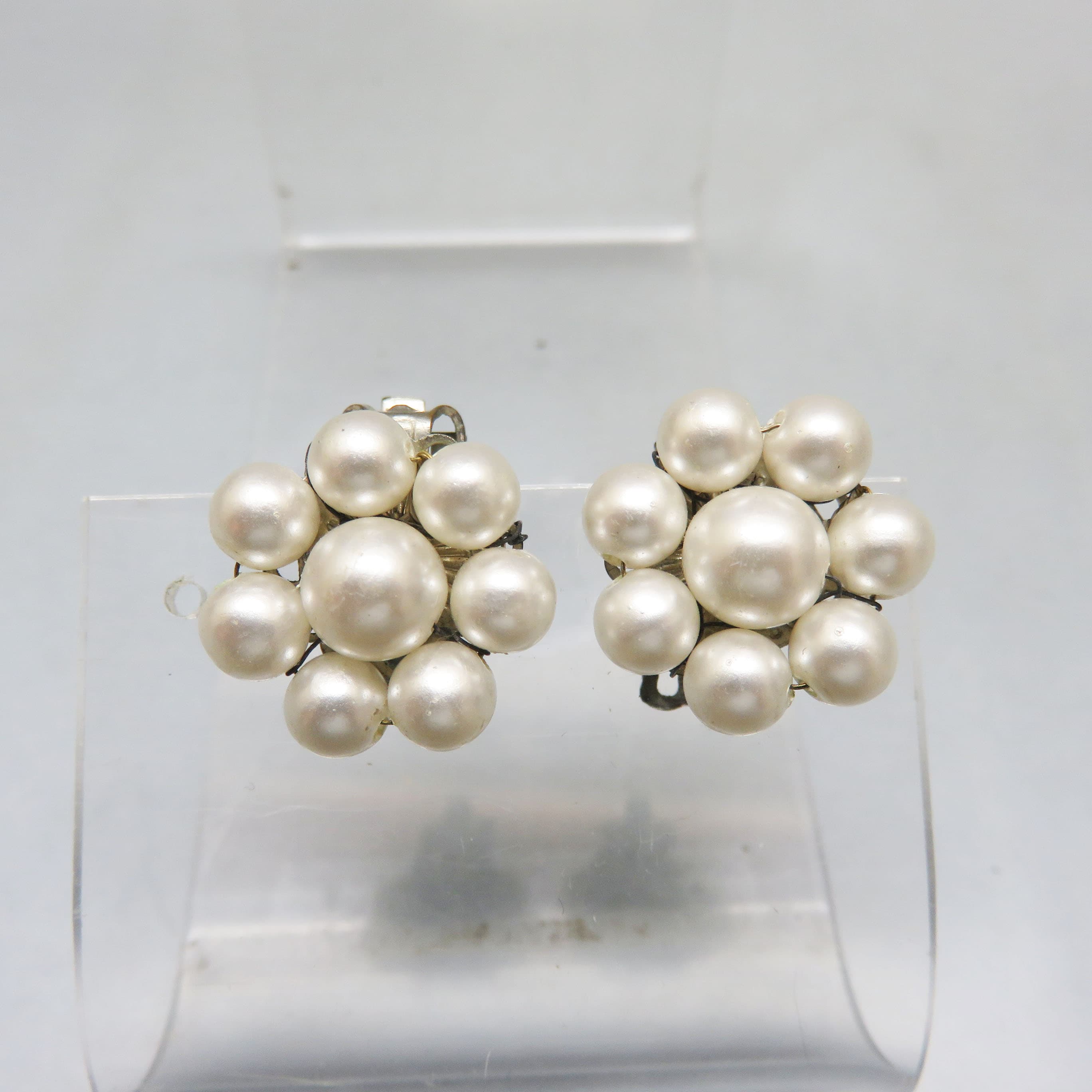 Pearl Constellation Mid-Century Japanese Cluster Earring