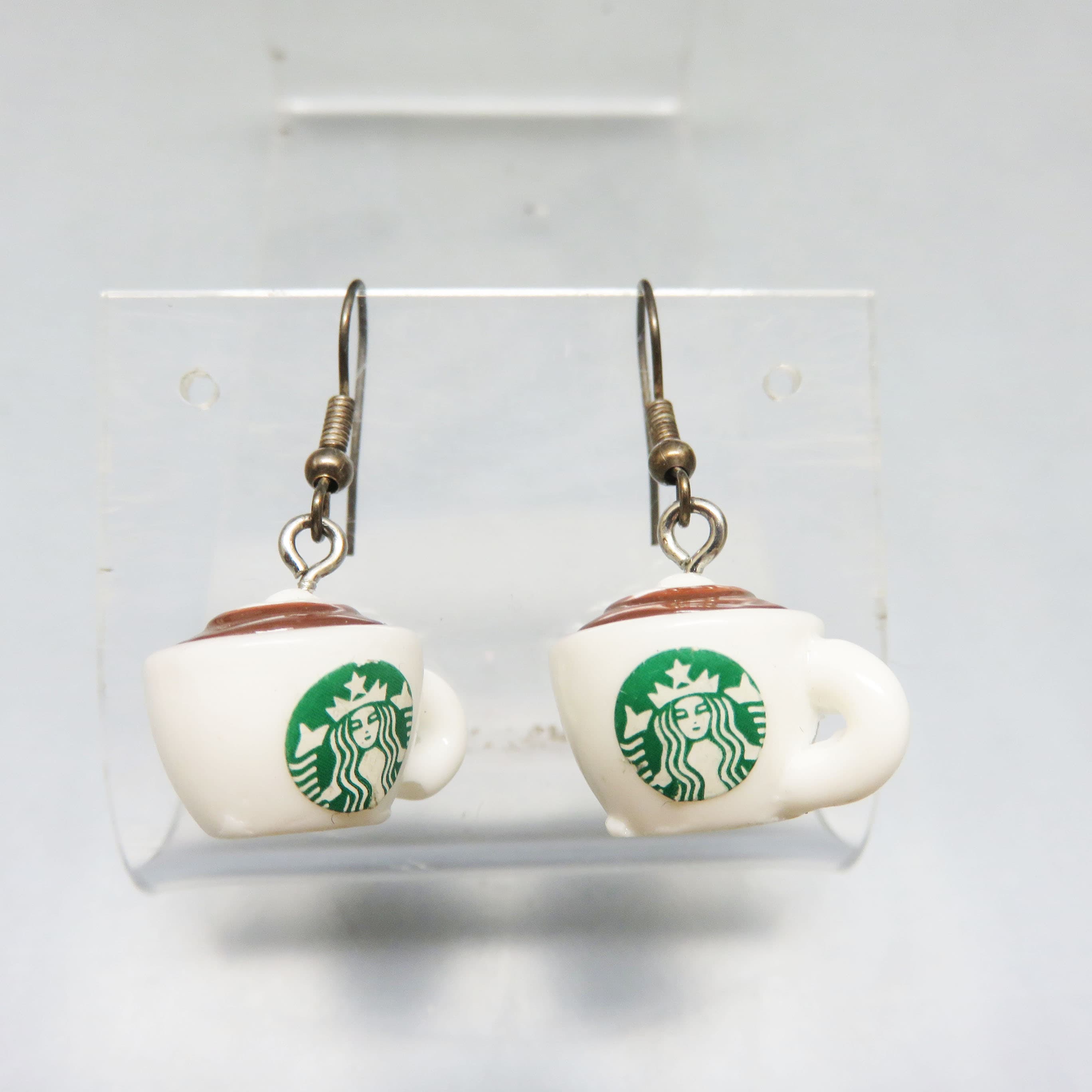 Starbucks Coffee Cup Novelty Dangle Earrings
