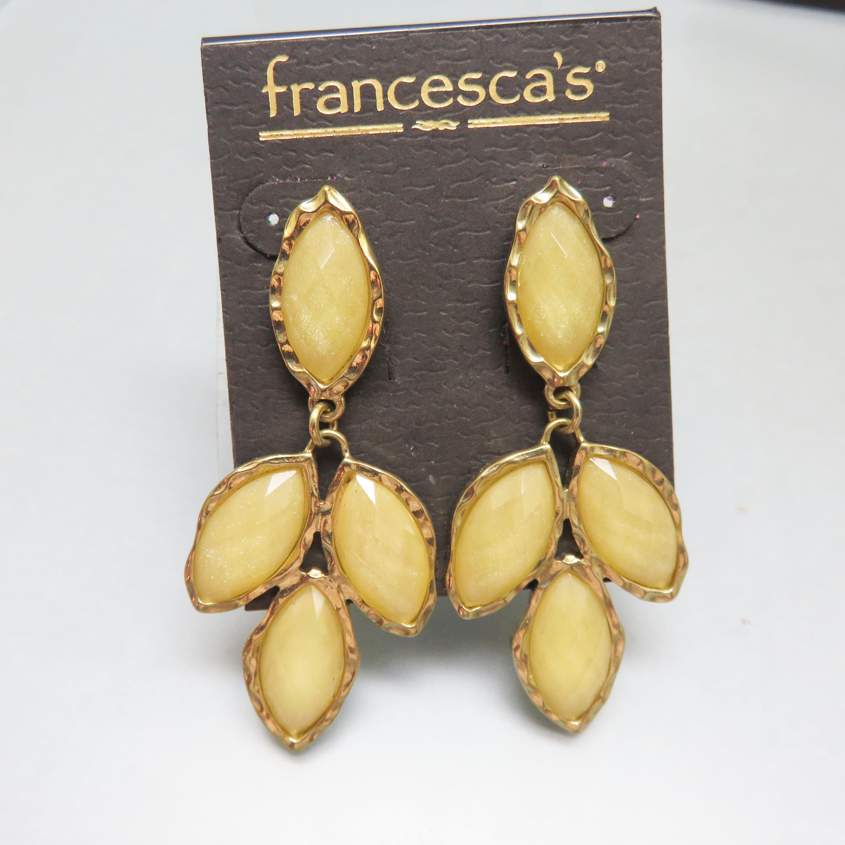 The Golden Sunbeam Earrings – Francesca’s Shimmering Yellow Drops