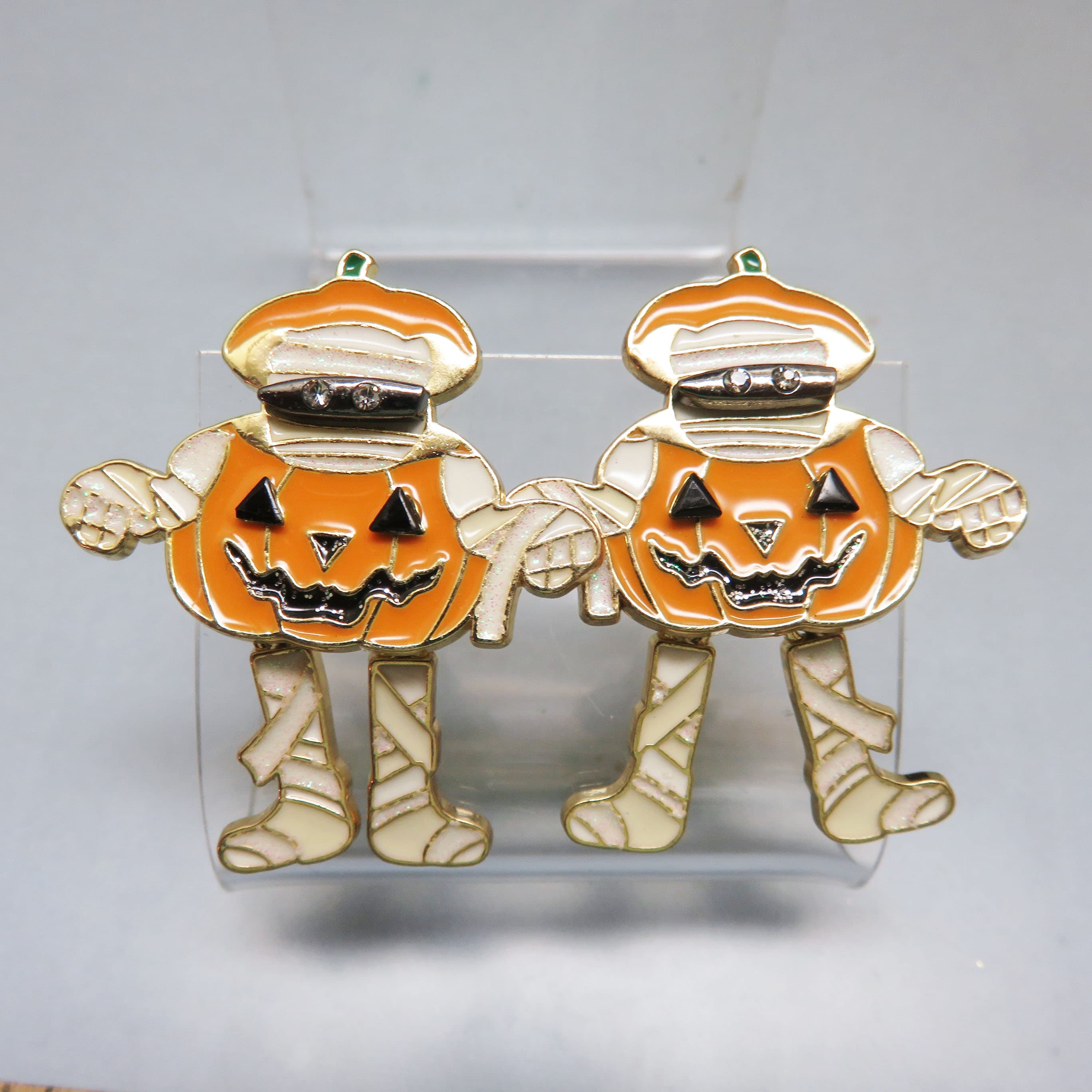 Sugarfix Fresh Out of the Tomb Mummy Pumpkin Earrings