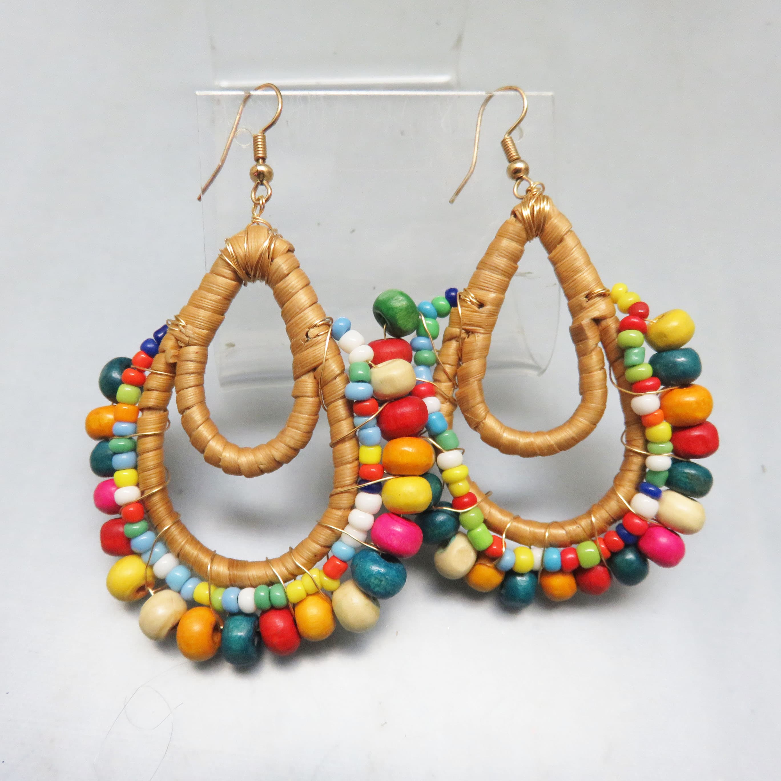 Tropical Fiesta Beaded Pierced Earrings