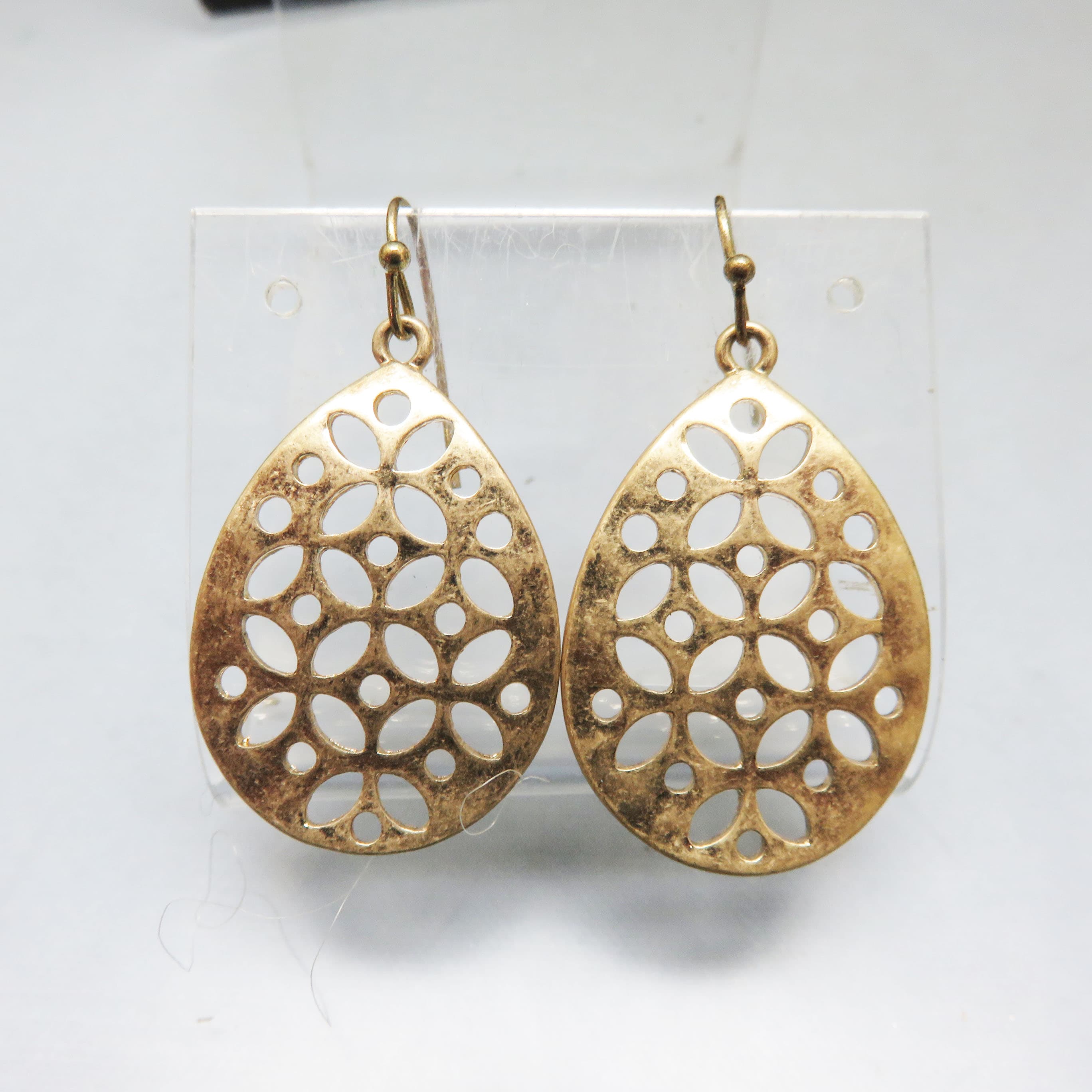 Golden Garden Teardrop Pierced Earrings